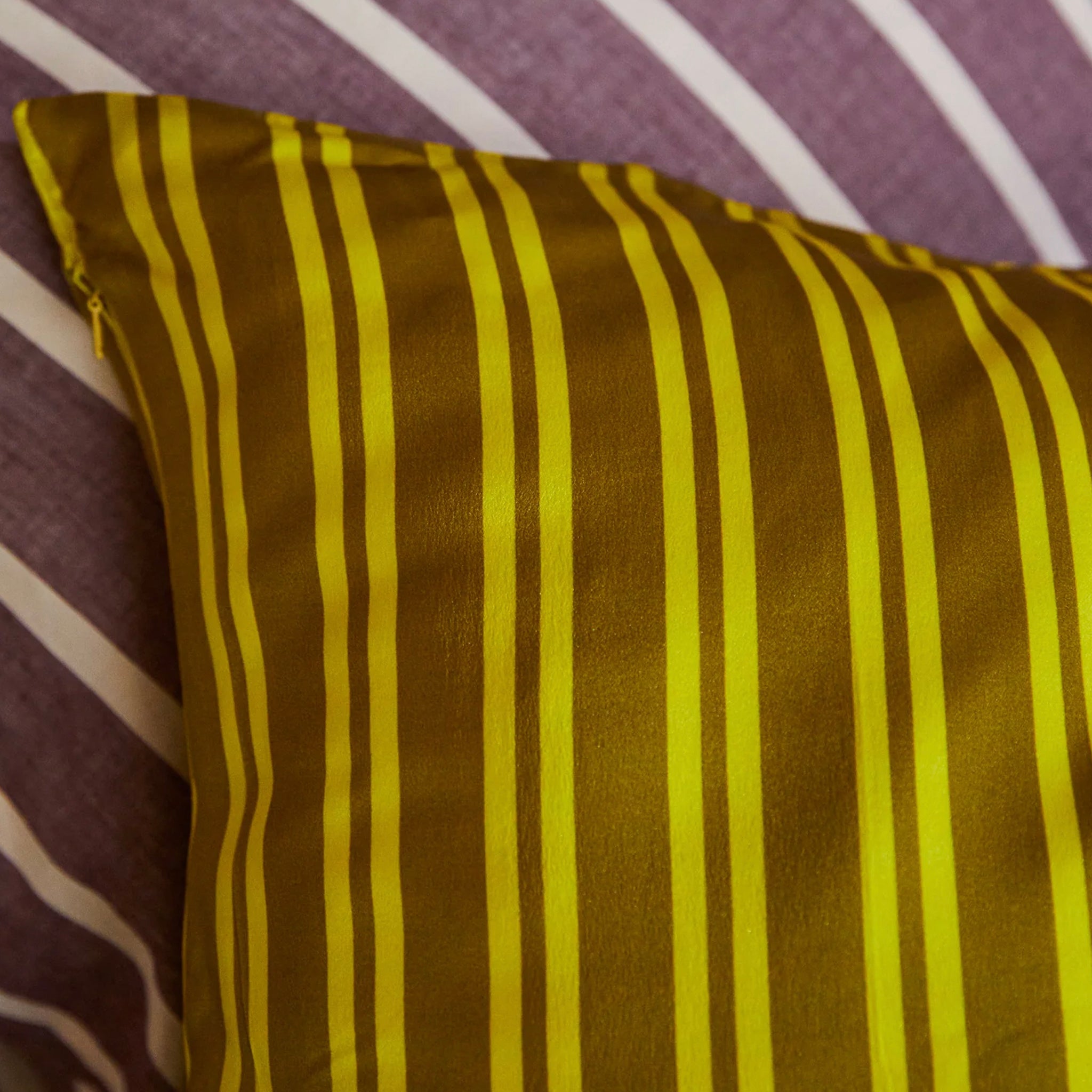 Sage x Clare Taylor Silk Pillowslip - Olive