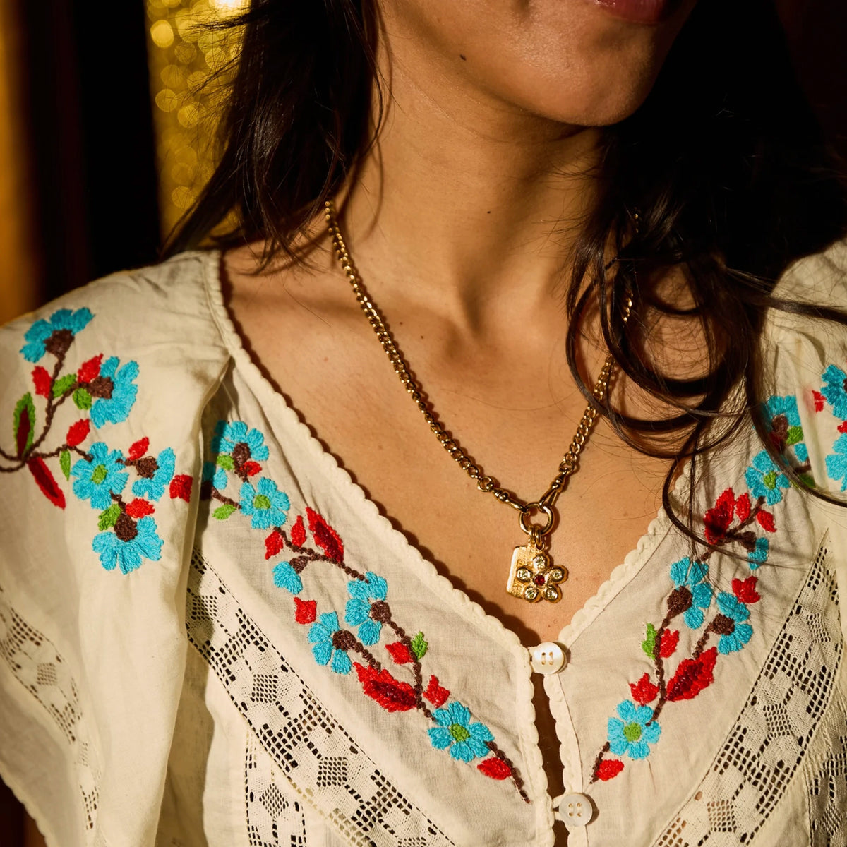Sage x Clare Zaria Blouse