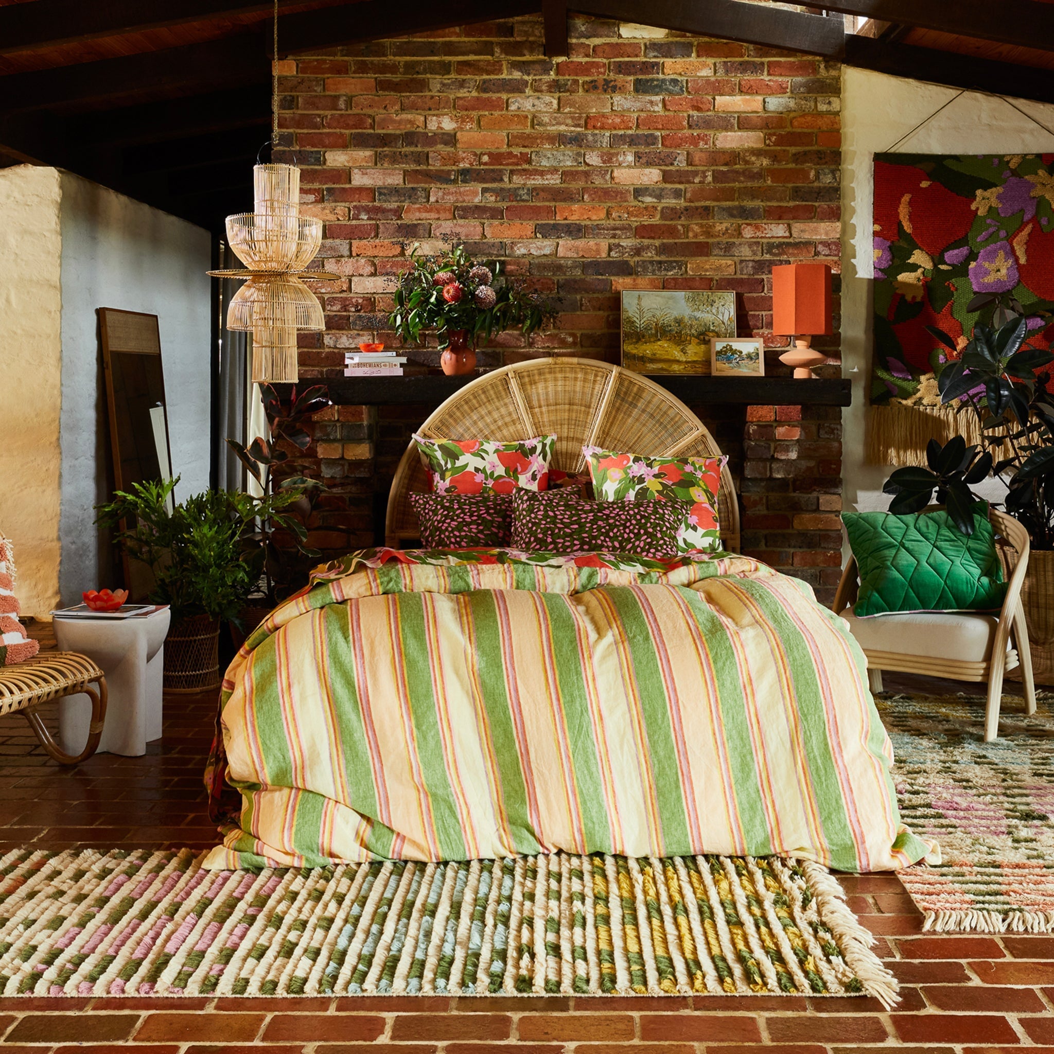 Sage x Clare Linen Pillowslip Set - Hermosa - Tea Pea Home