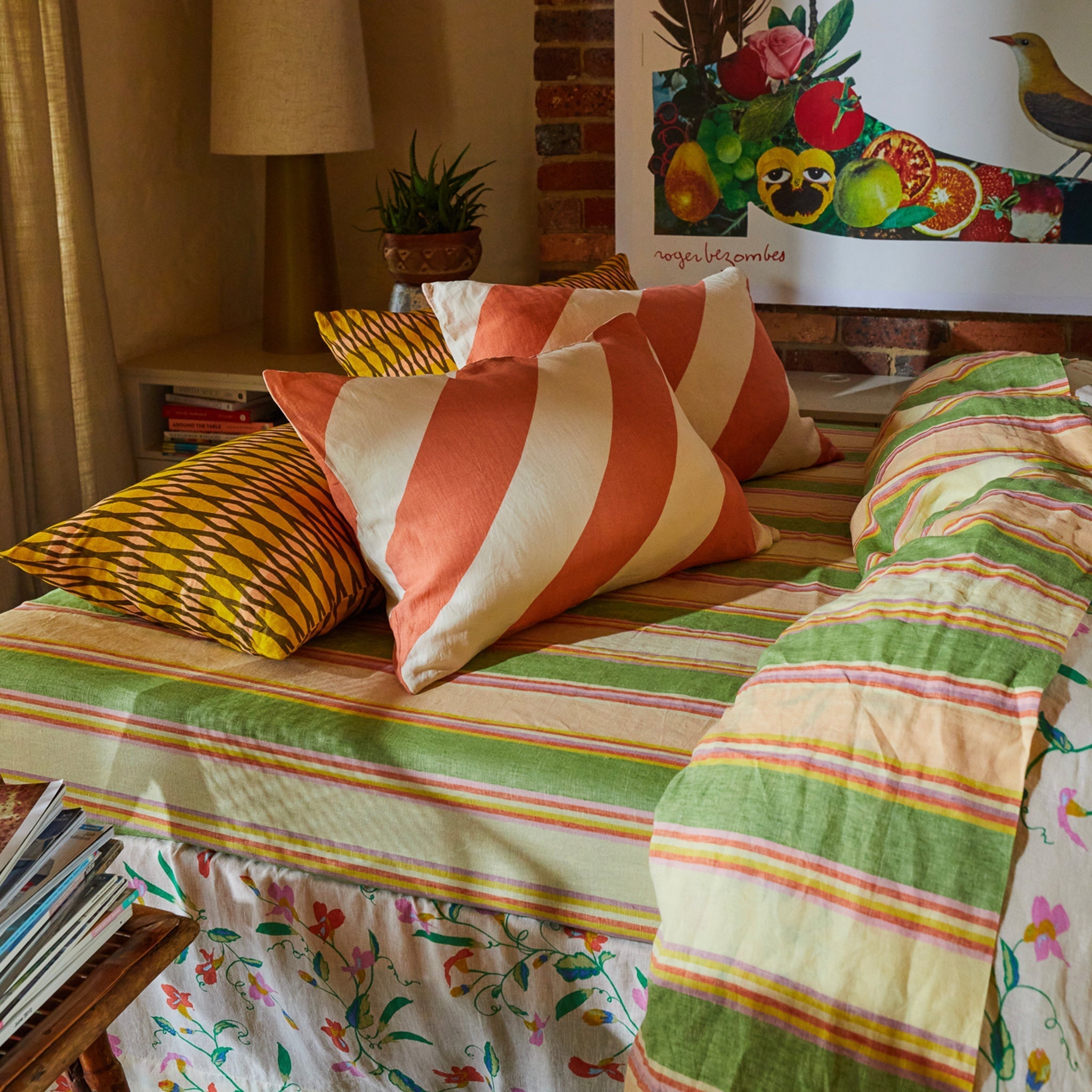 Sage x Clare Palo Alto Linen Pillowslip Set - Cayenne - Tea Pea Home