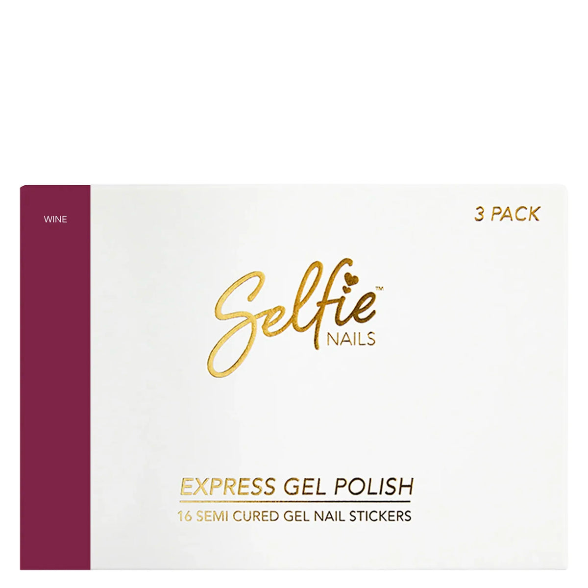 Selfie Nails Express Gel Polish Strips Wine shade