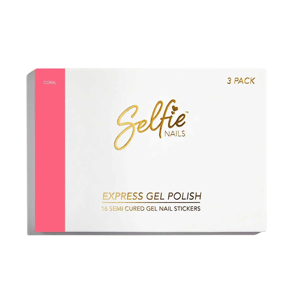 Selfie Nails Express Gel Polish Strips Coral shade