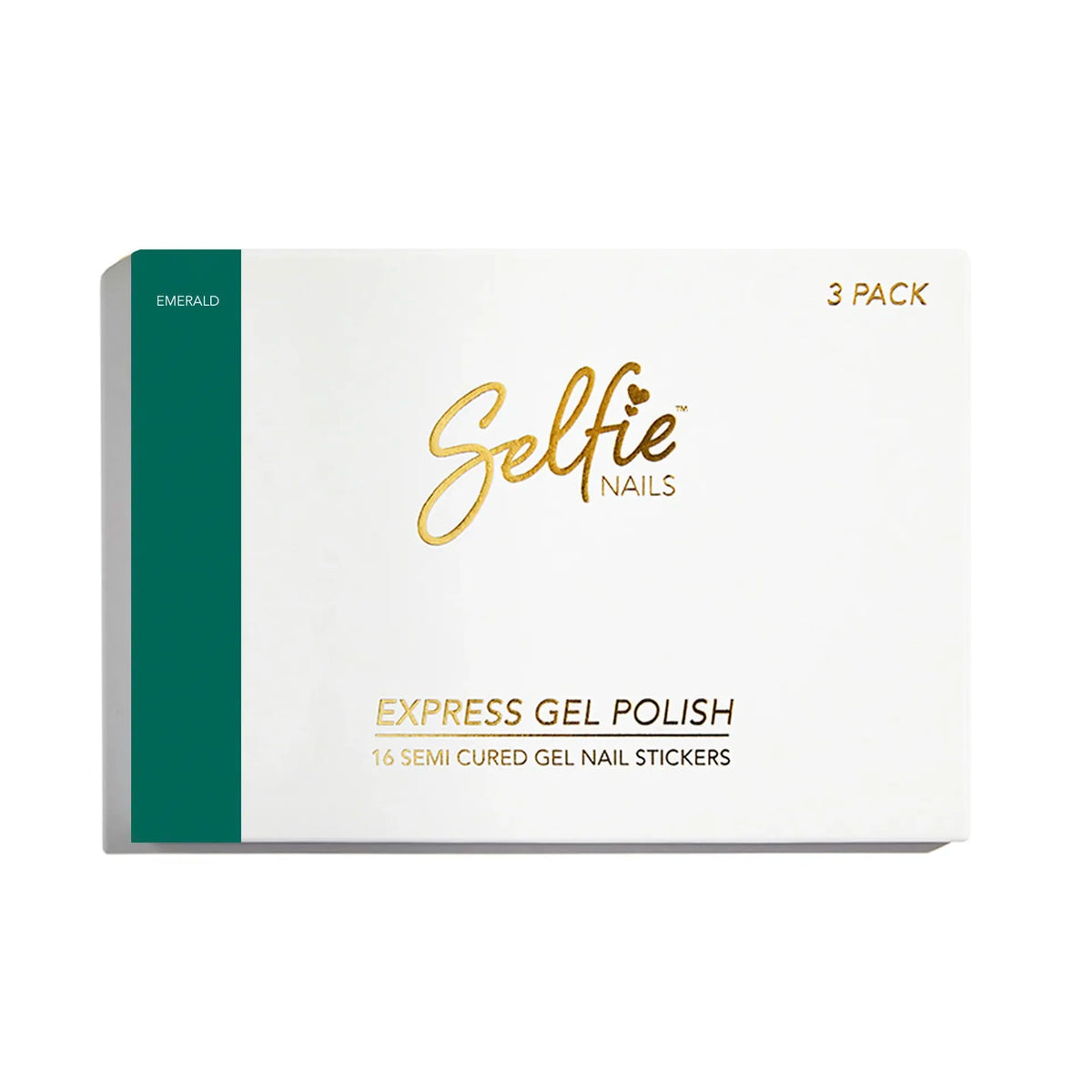 Selfie Nails Express Gel Polish Strips Emerald shade