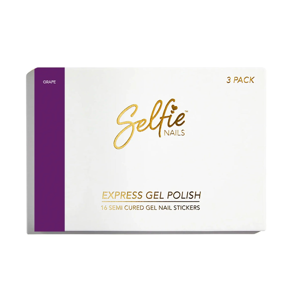 Selfie Nails Express Gel Polish Strips Grape shade