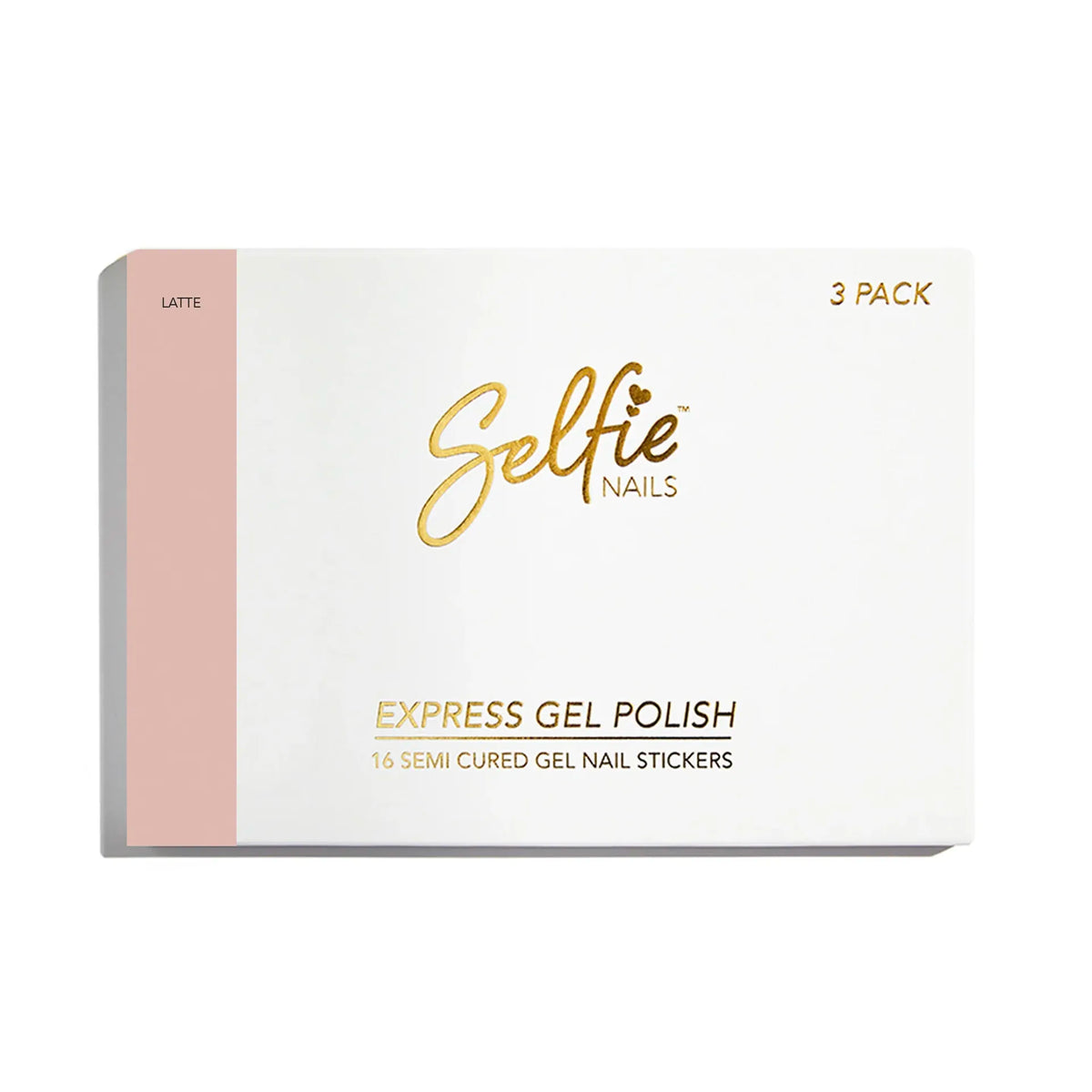 Selfie Nails Express Gel Polish Strips Latte shade
