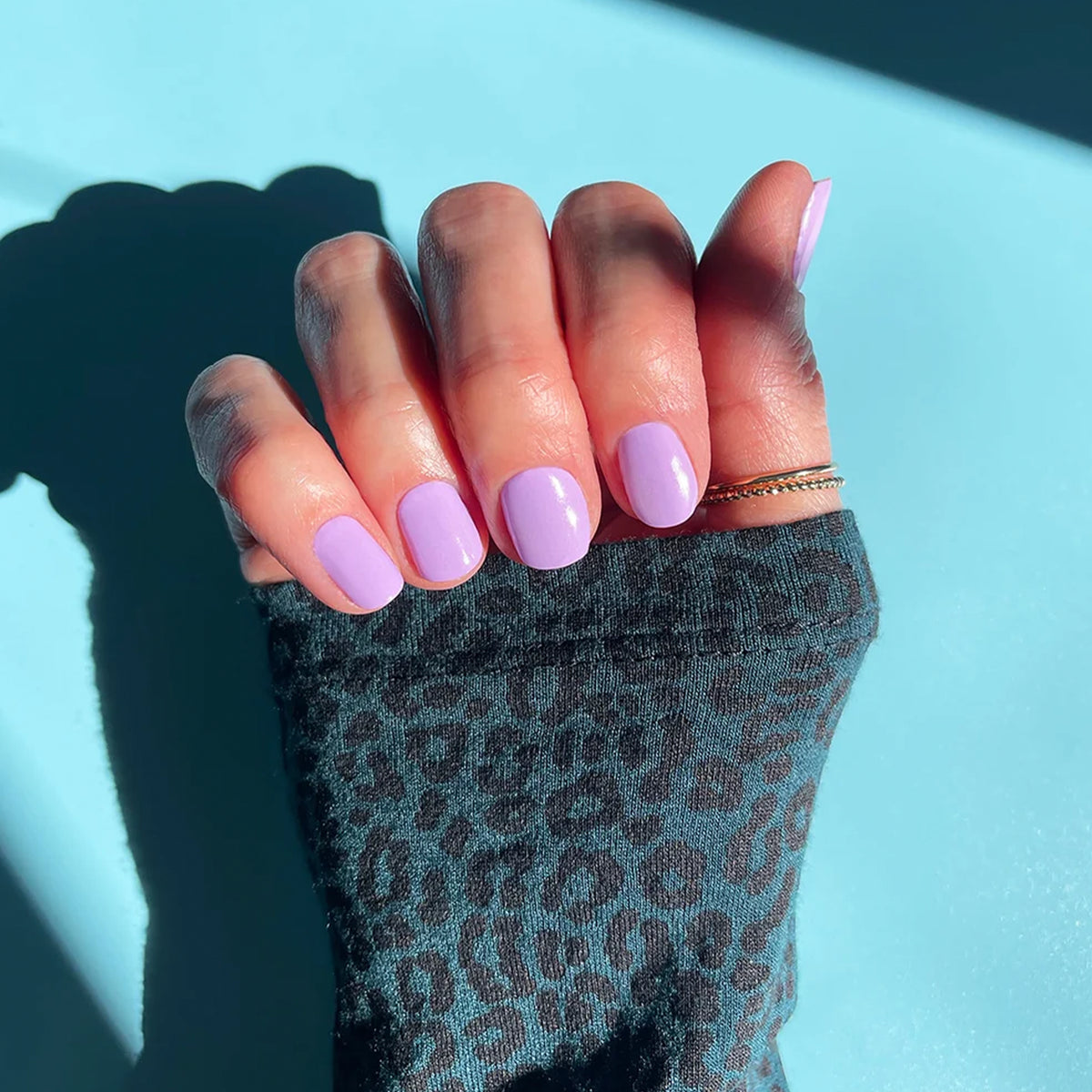 Selfie Nails Express Gel Polish Strips Mauve shade manicure