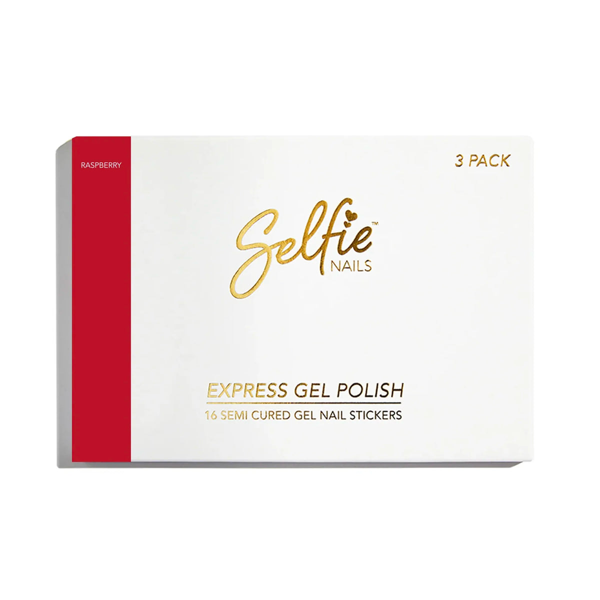 Selfie Nails Express Gel Polish Strips Raspberry shade