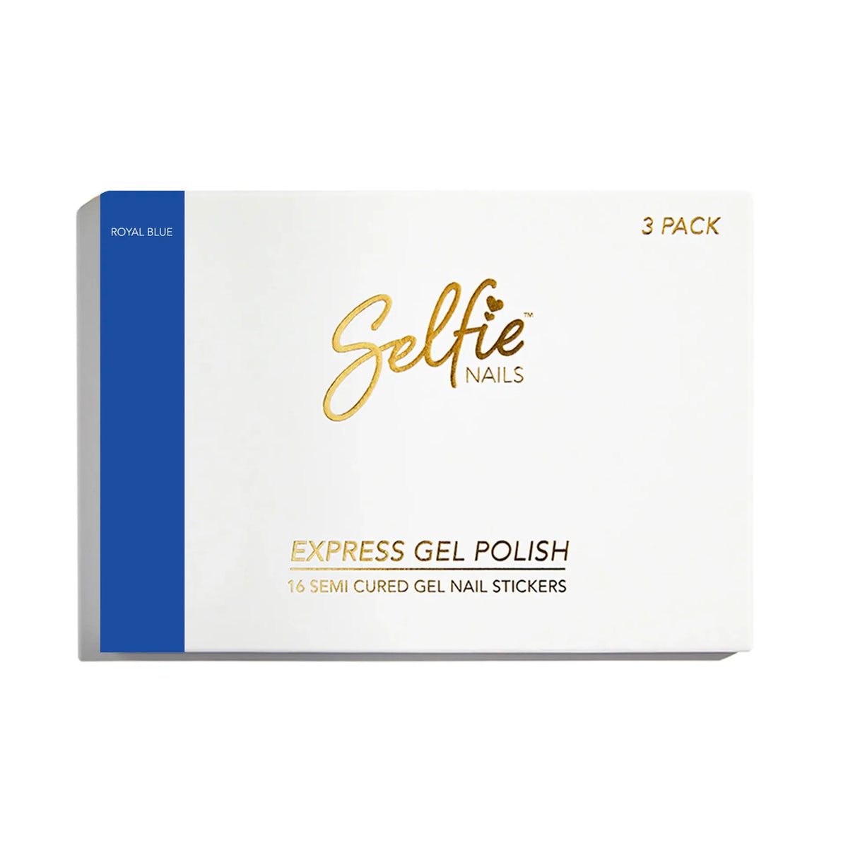 Selfie Nails Express Gel Polish Strips Royal Blue shade