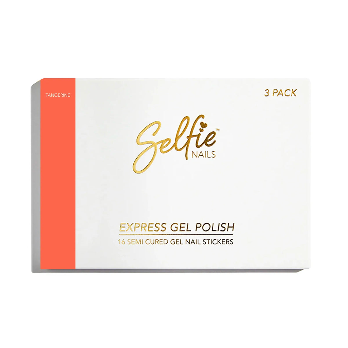 Selfie Nails Express Gel Polish Strips Tangerine shade