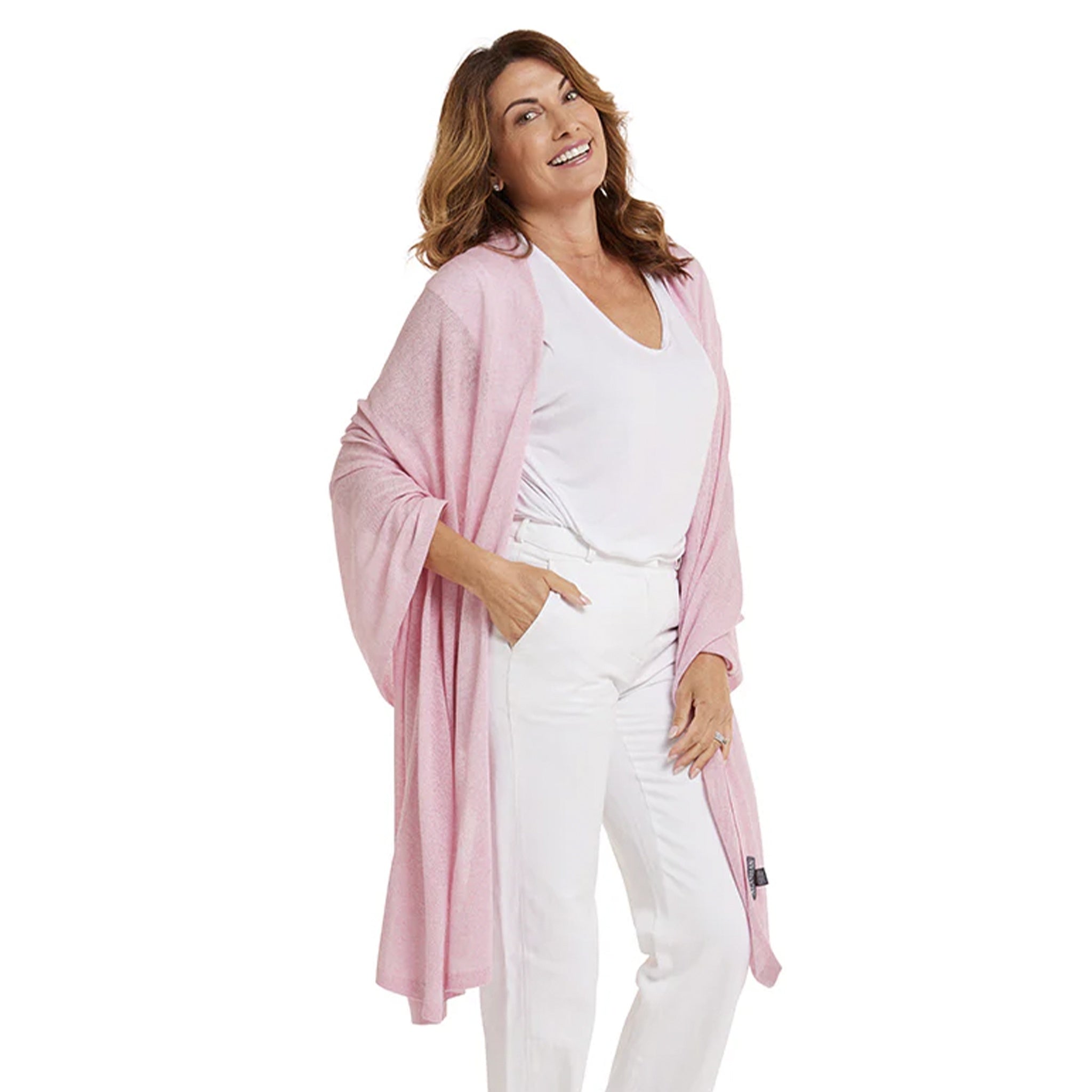 Silk Cashmere Travel Wrap - Cherry Blossom