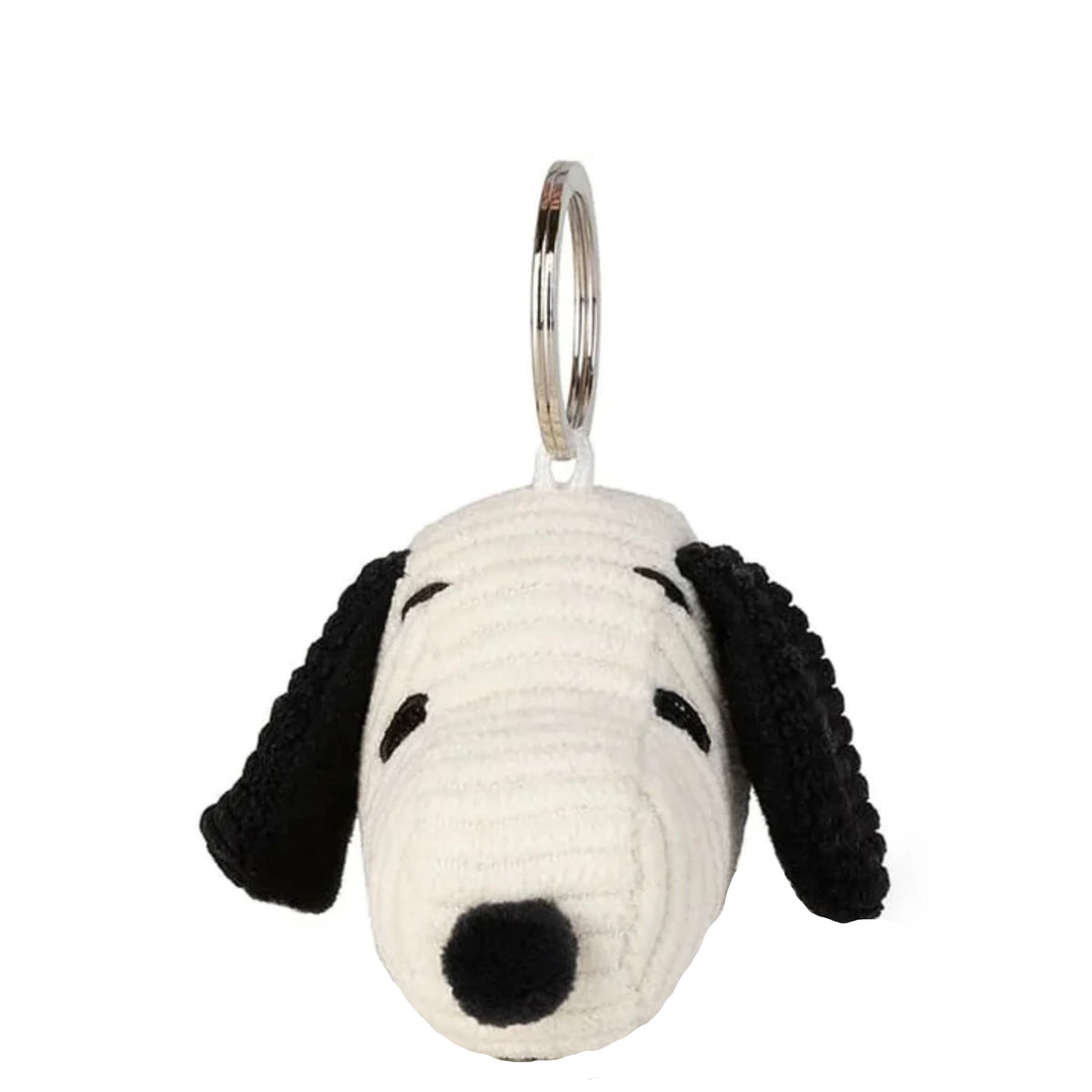 Snoopy Corduroy Keyring in Cream (4.5cm) by Bon Ton Toys