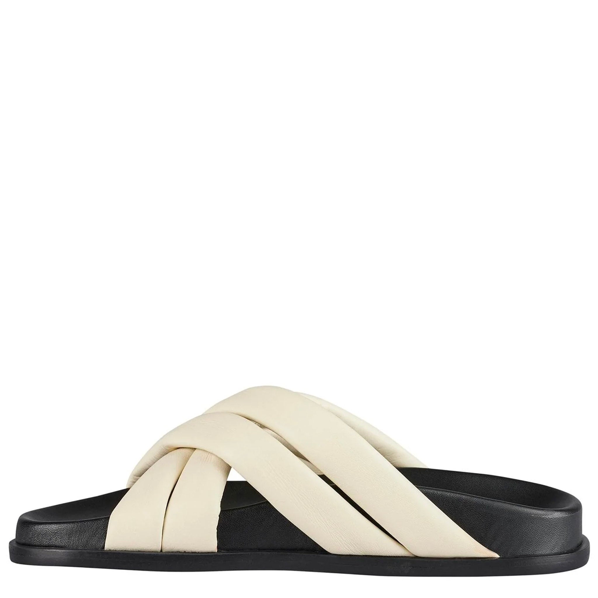 Sol Sana Coast Footbed Leather Sandals  - Off White