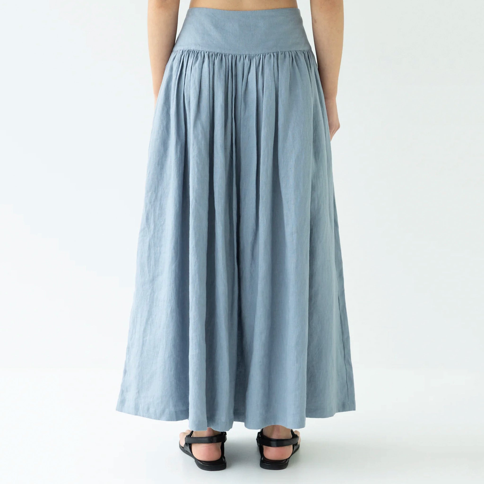Sophie I'm Ready Linen Skirt - Mist
