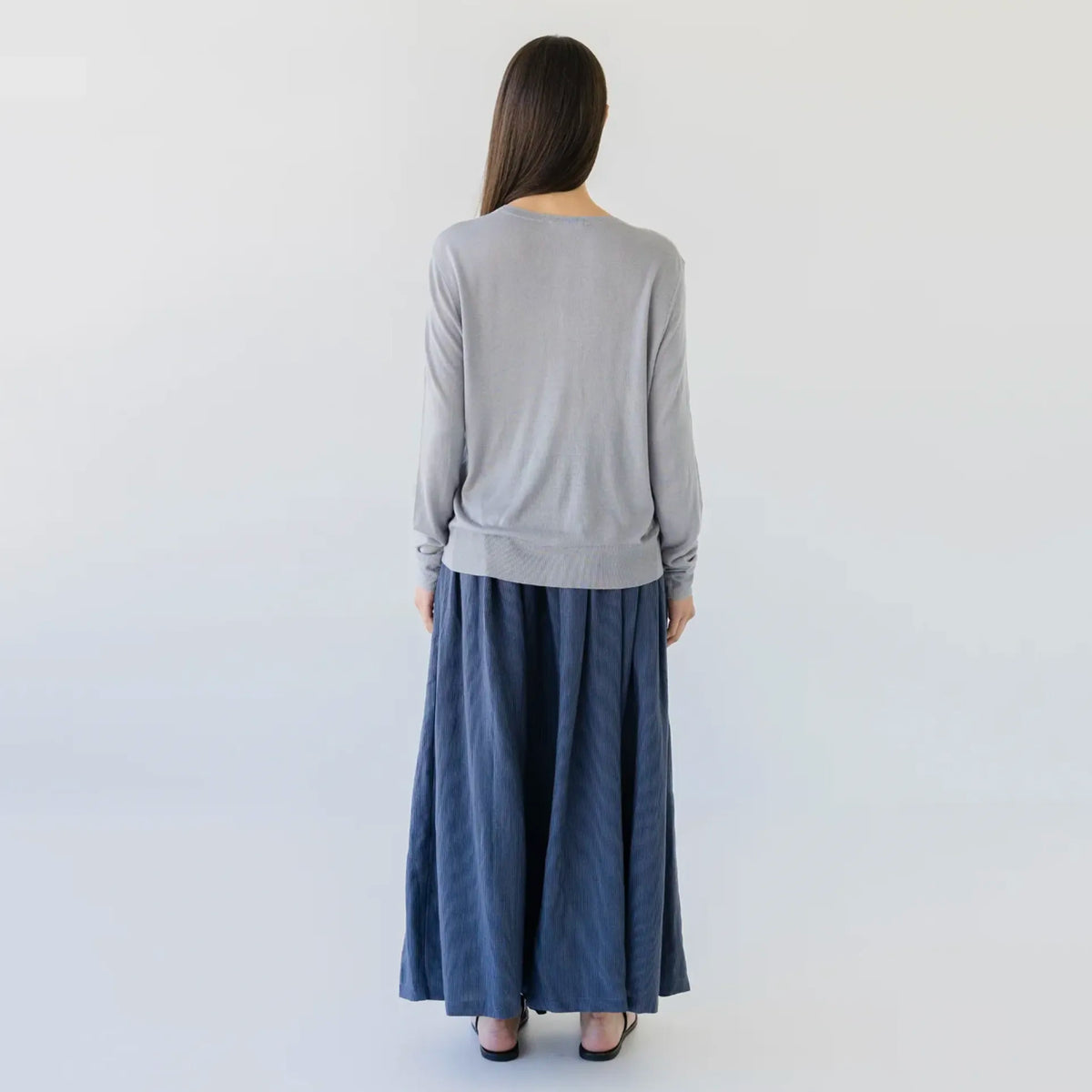 Sophie Knit Button Cardigan - Sky