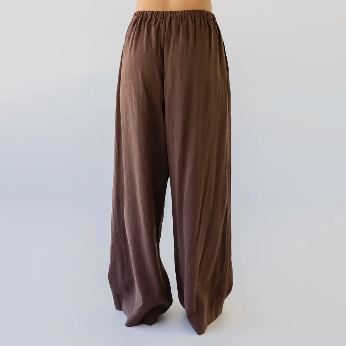 Sophie Silky Wide Leg Pants - Earth
