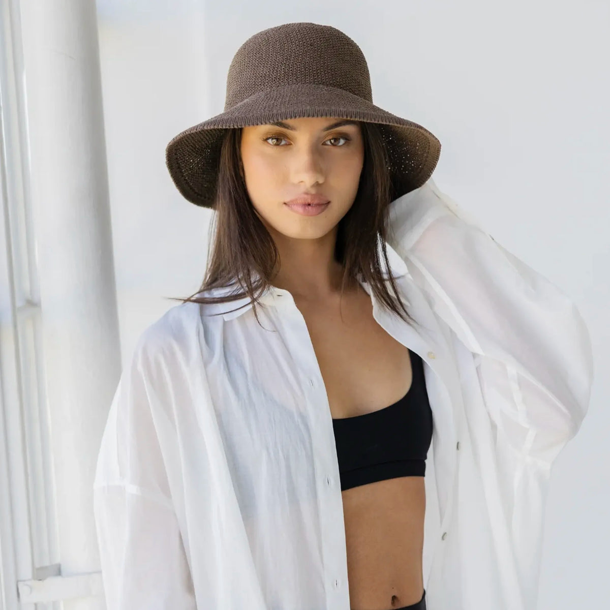 Sophie Travelling Hat - Cocoa