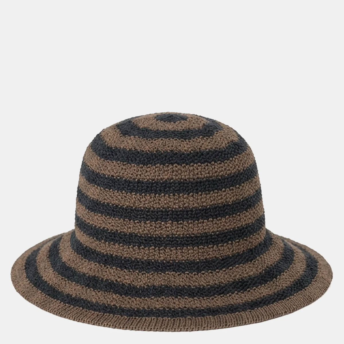 Sophie Travelling Hat - Cocoa & Black Stripes