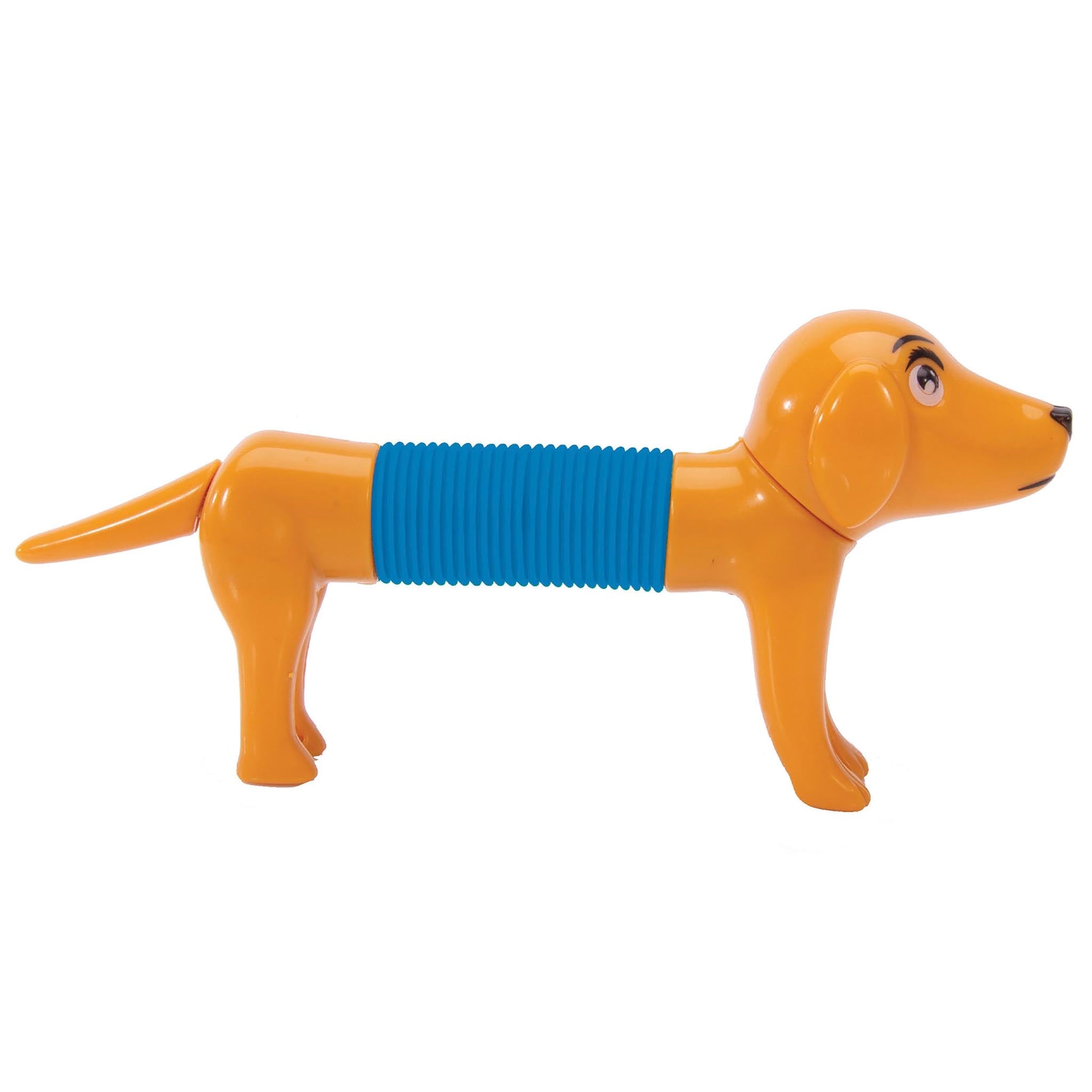 Springy Sausage Dog Toys Not specified Tan & Blue 