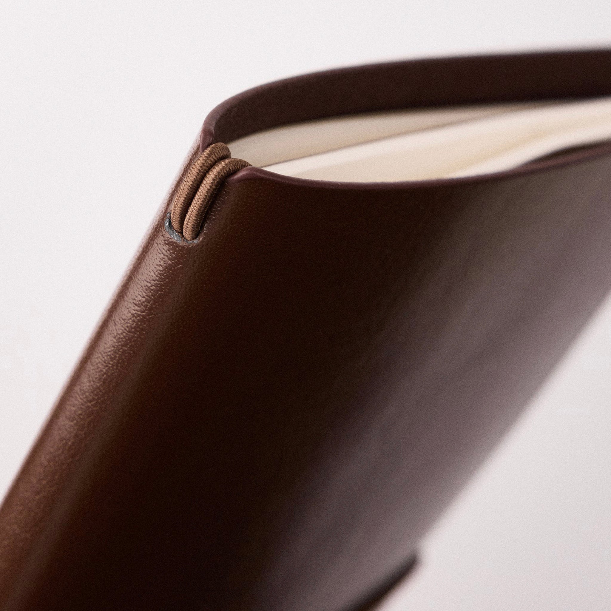 Milligram Recycled Leather Journal Set A5 - Chocolate