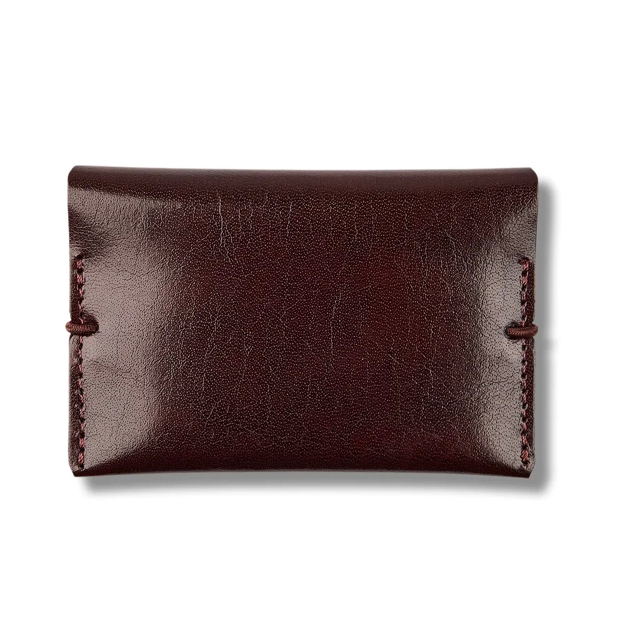 Studio Milligram Recycled Leather Card Wallet - Burgundy