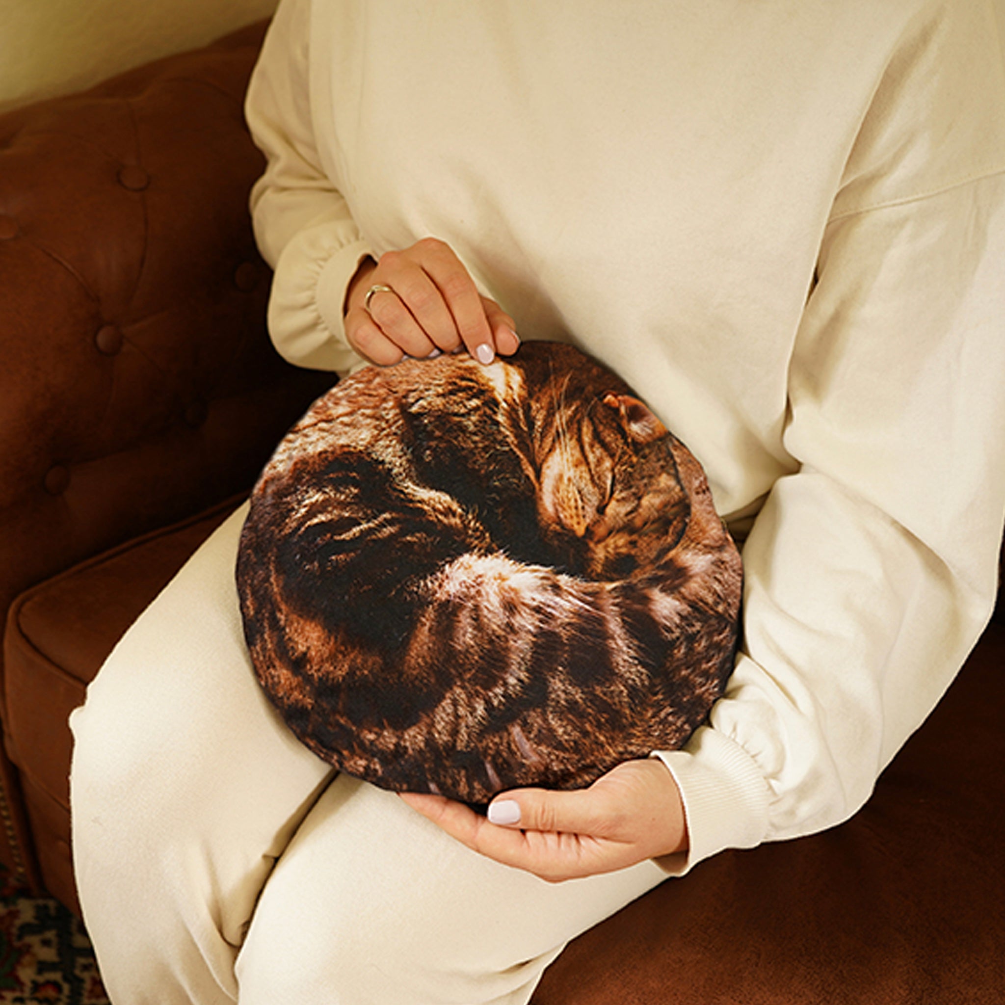 Cosy cat hot water bottle