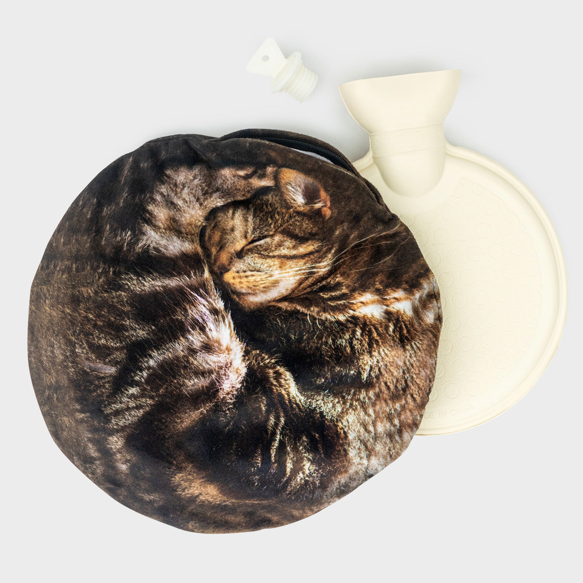 Cosy cat hot water bottle