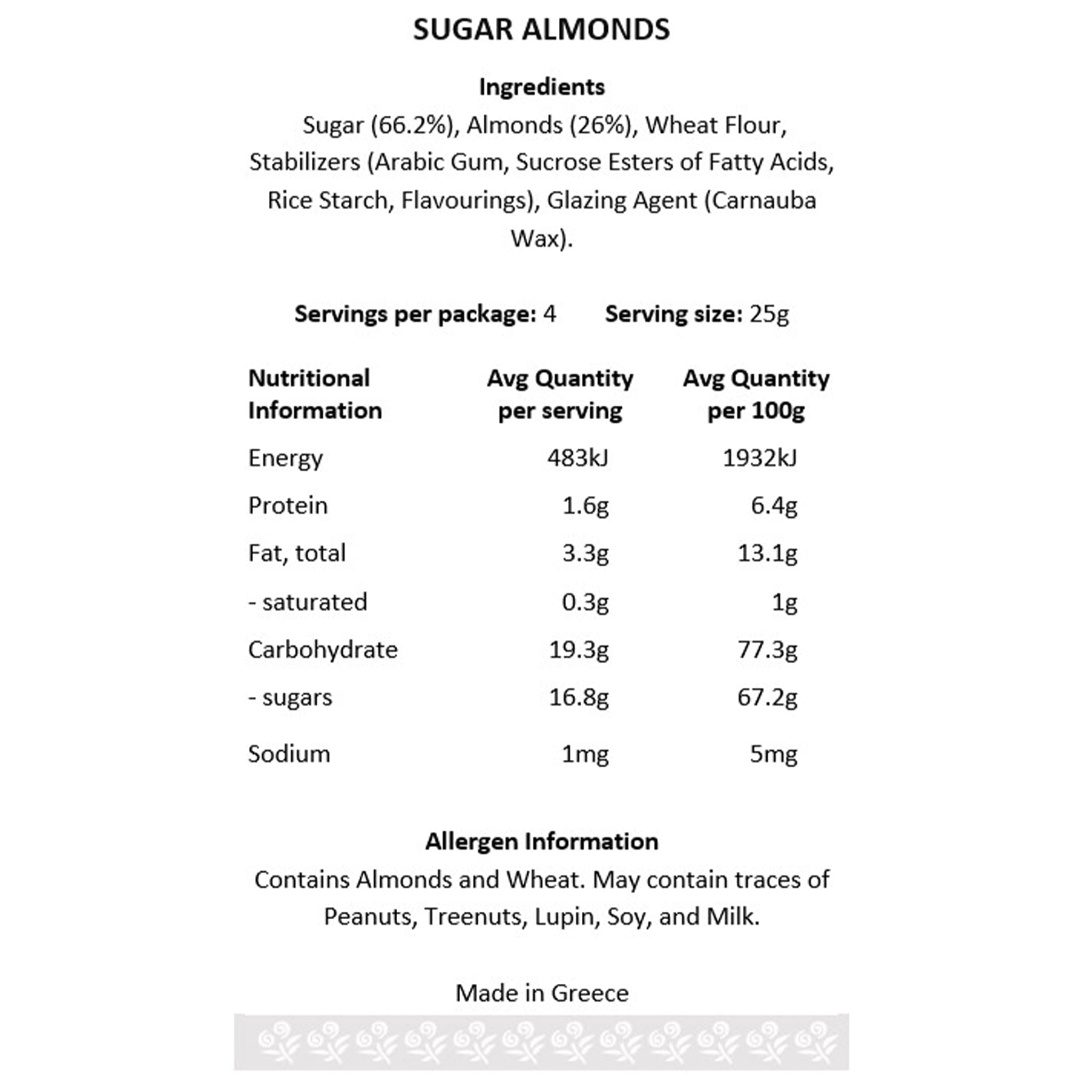 Sugar Crave Sugar Almonds - Tea Pea Home