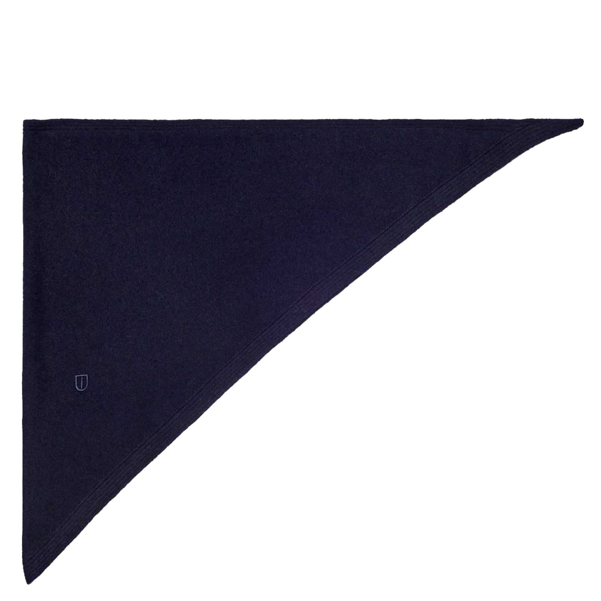The Uniform Cashmere Bandana Scarf - Navy