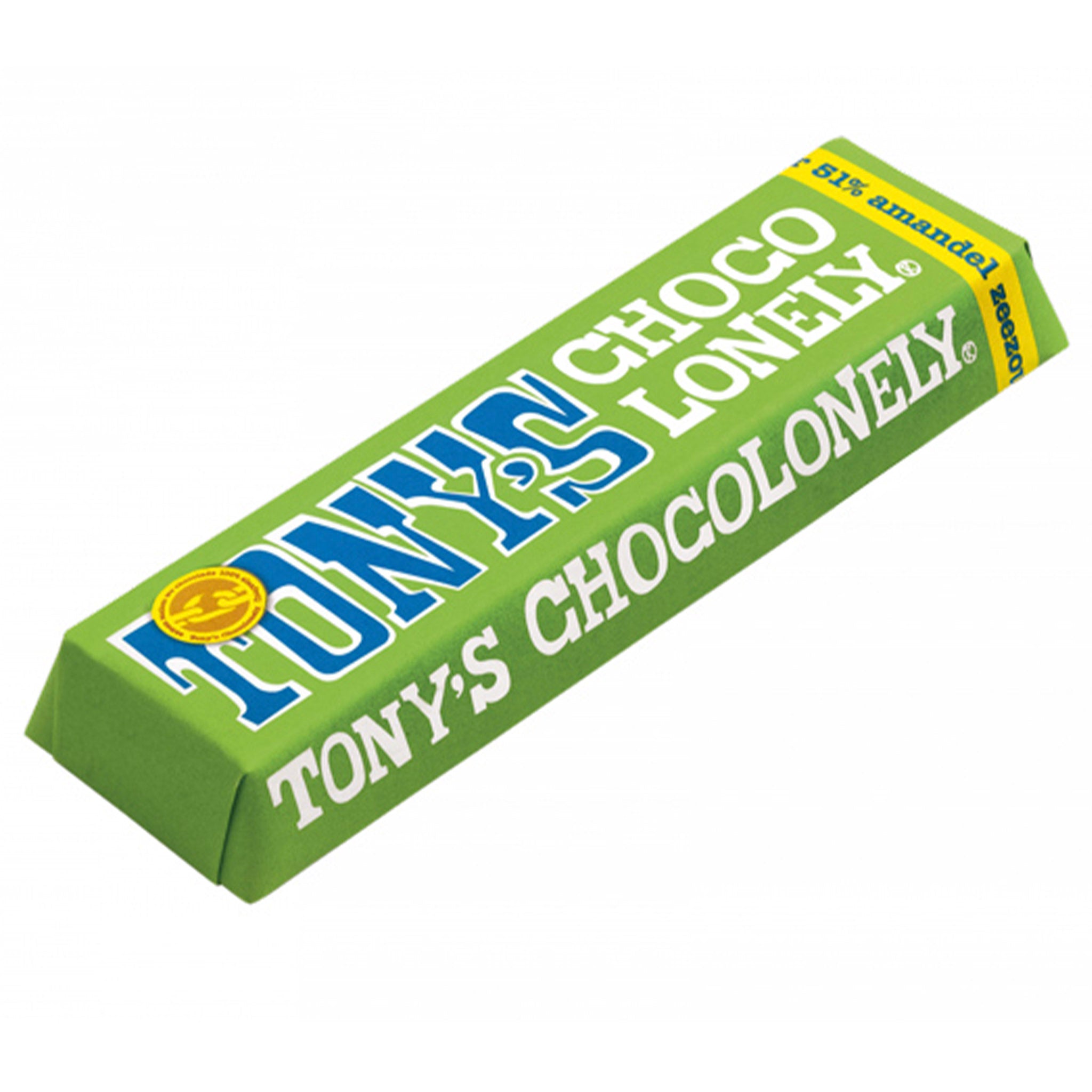 Tony's Chocolonely 47g Mini Bar Dark Chocolate Almond Sea Salt