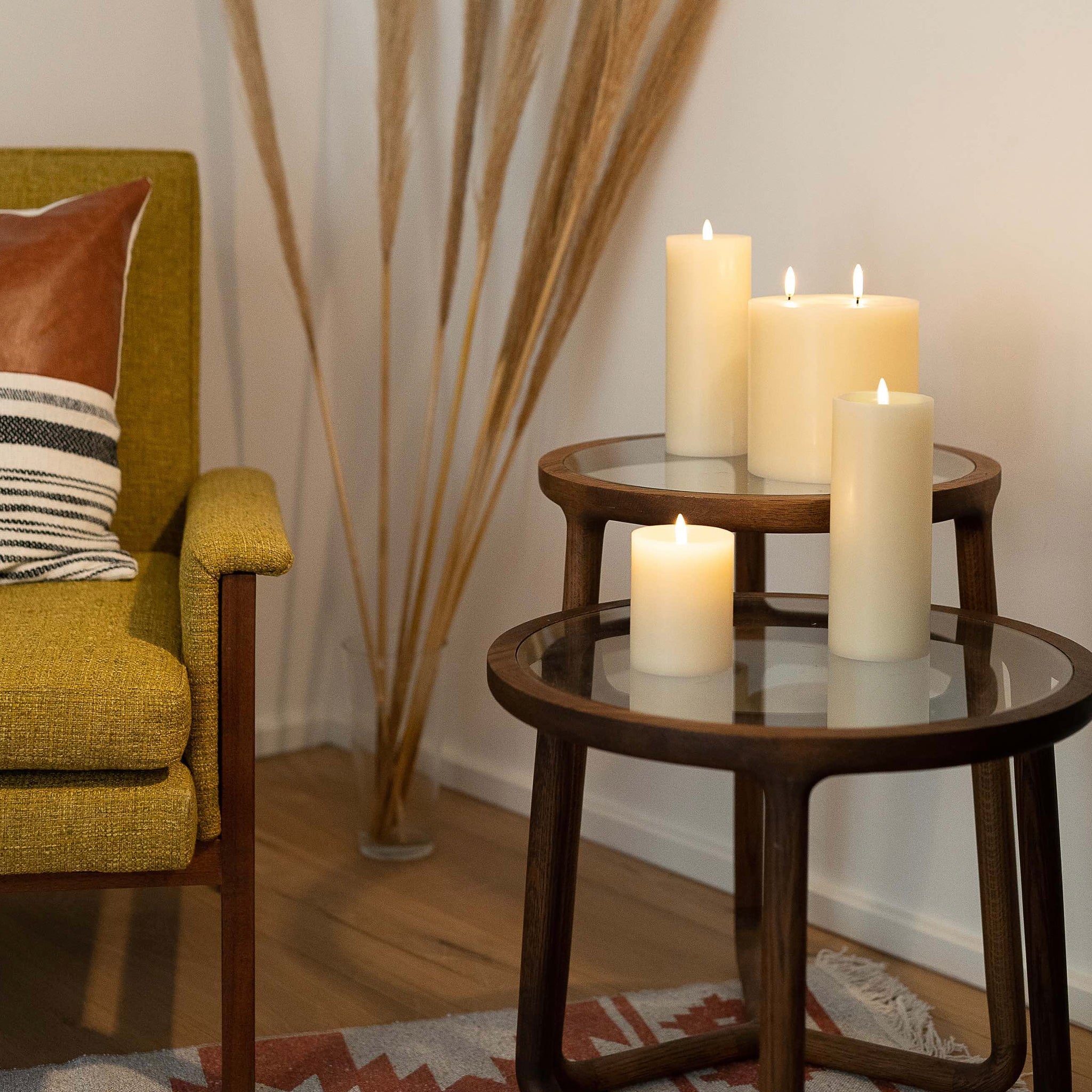 Uyuni Lighting LED Candle - Ivory Pillar / Medium Wide - Tea Pea Home