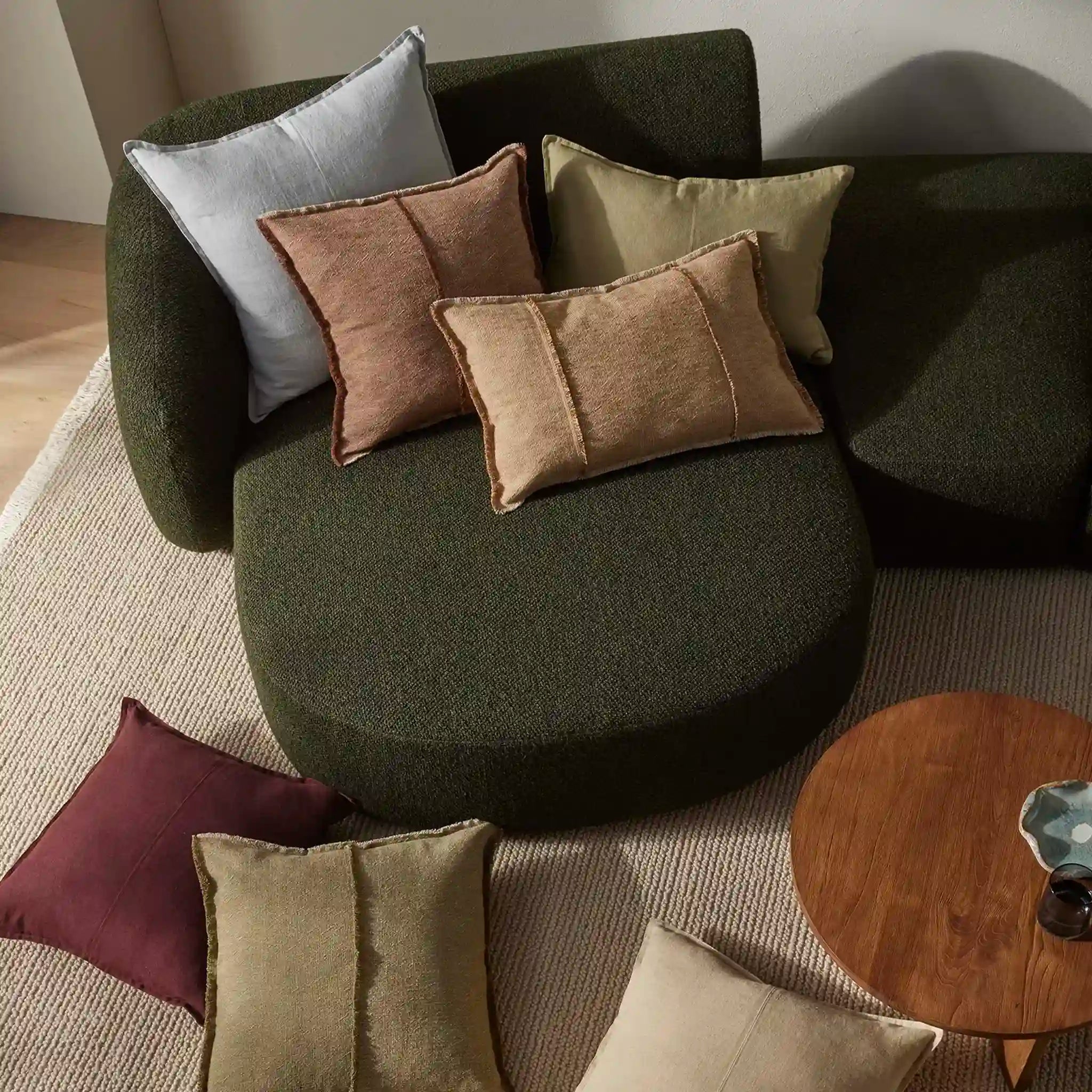 Weave Adela Cushion - Rust