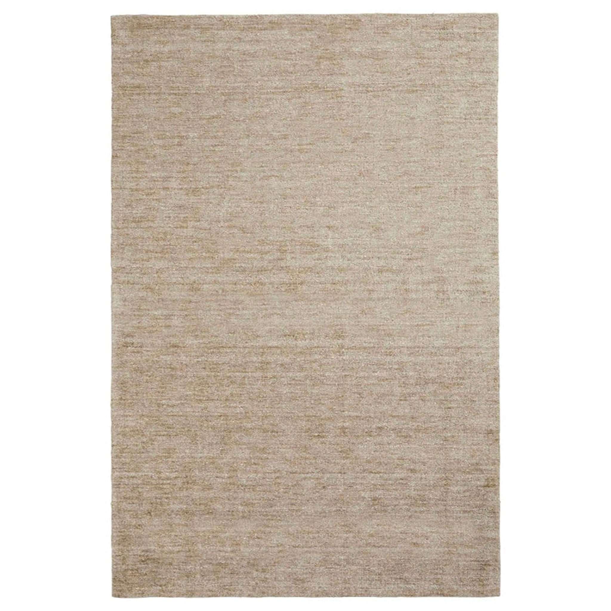 Beige area rug on a white background
