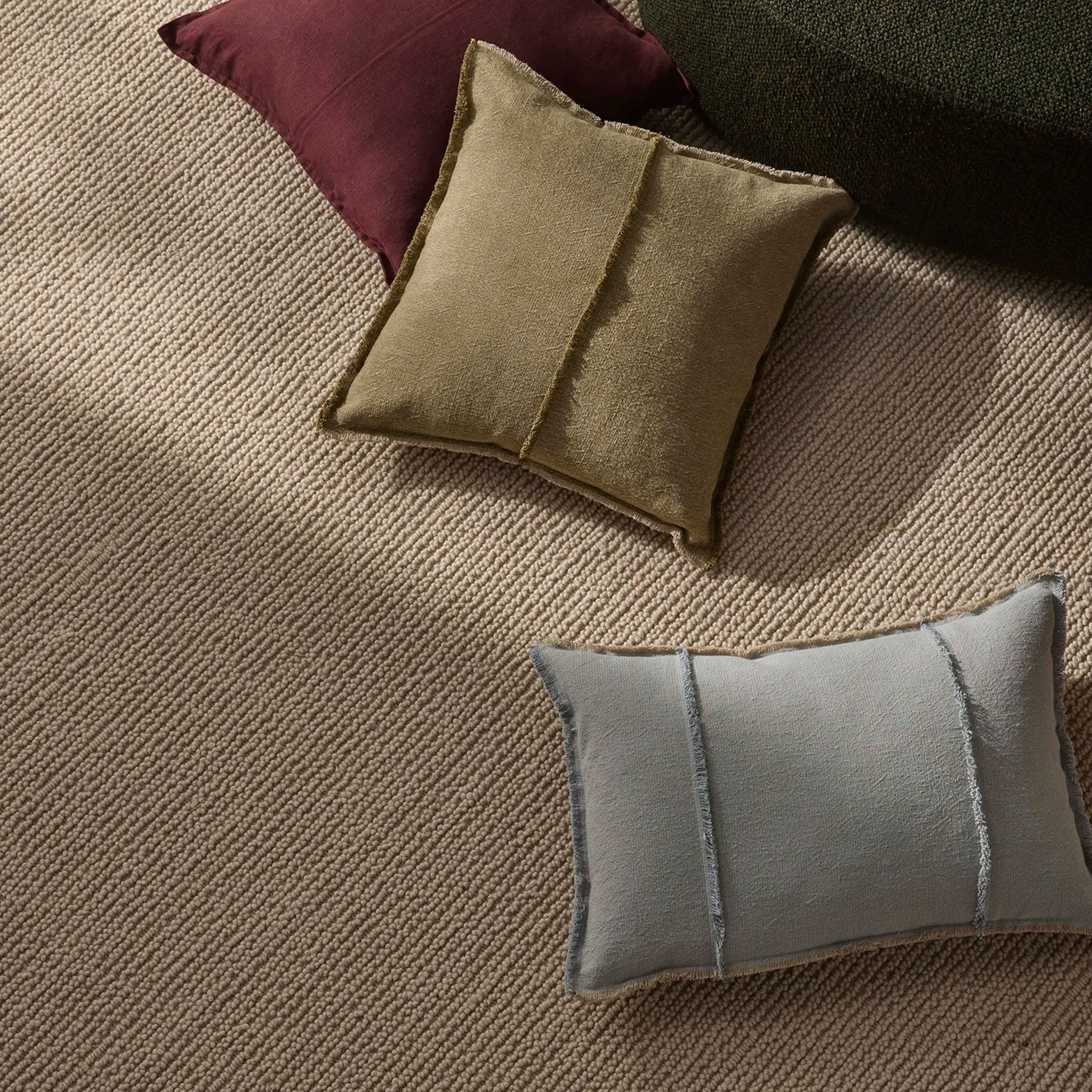 Beige rug with a subtle pattern