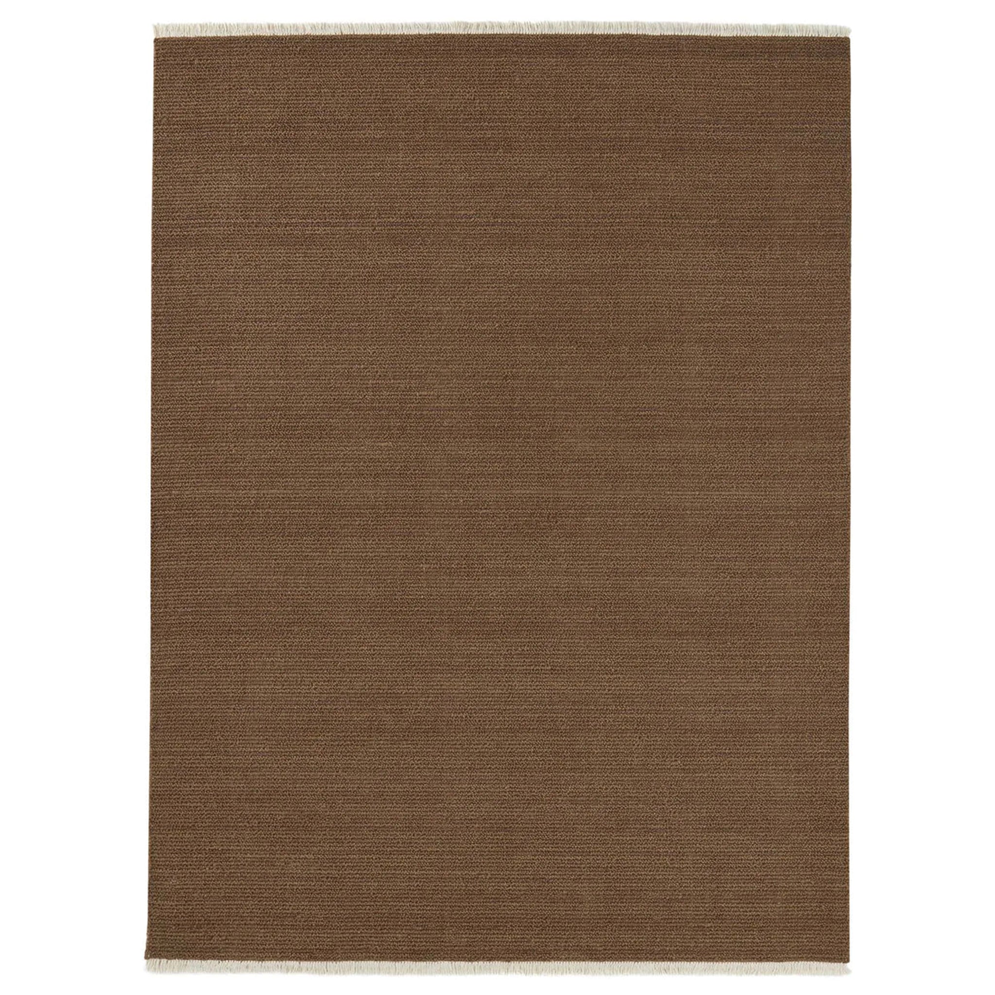 Brown rug on a white background