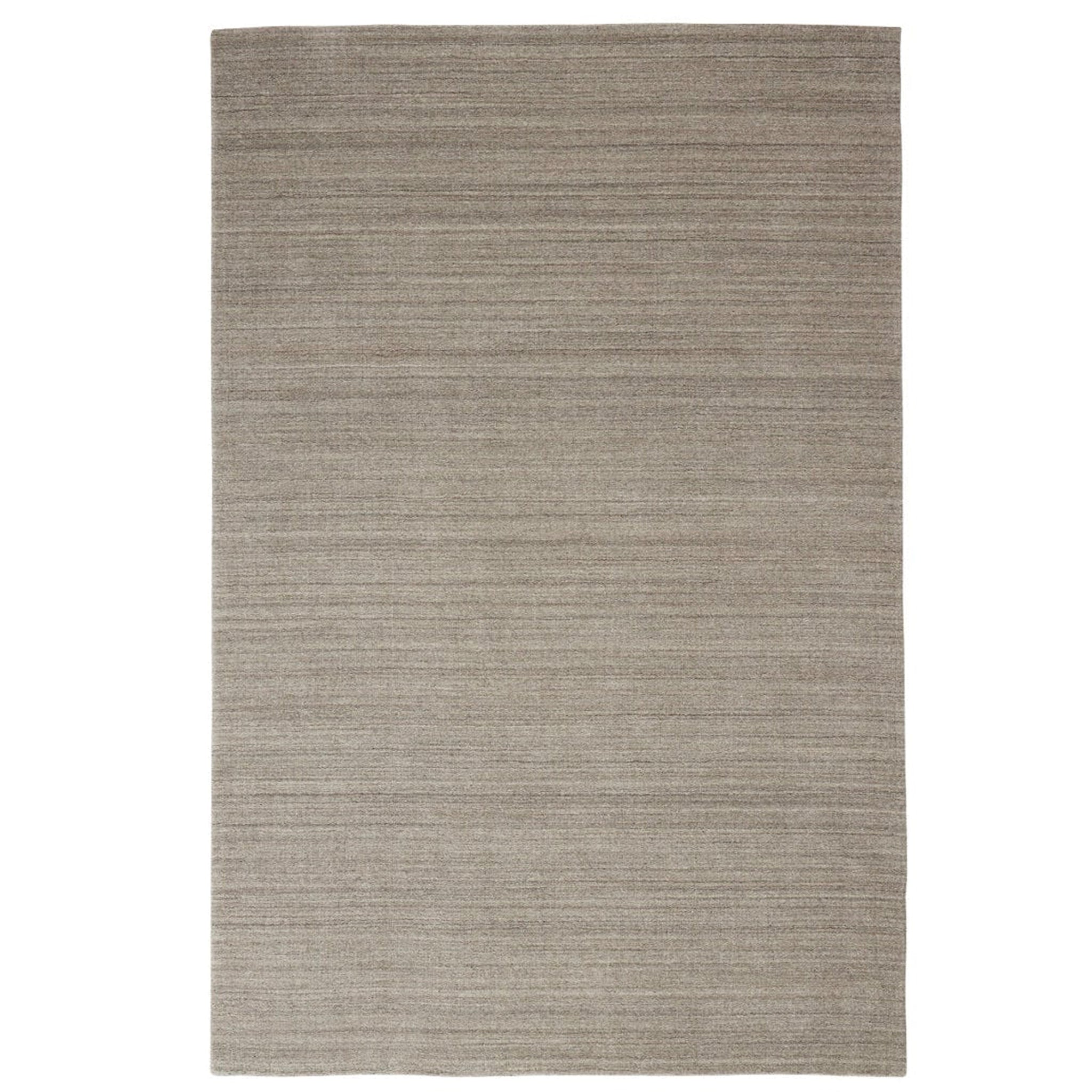 Gray area rug on a white background