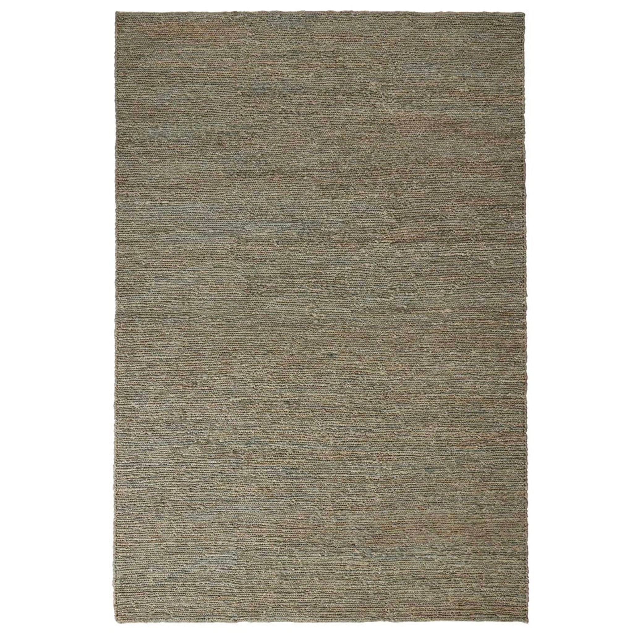 Rectangular area rug with a textured pattern on a white background
