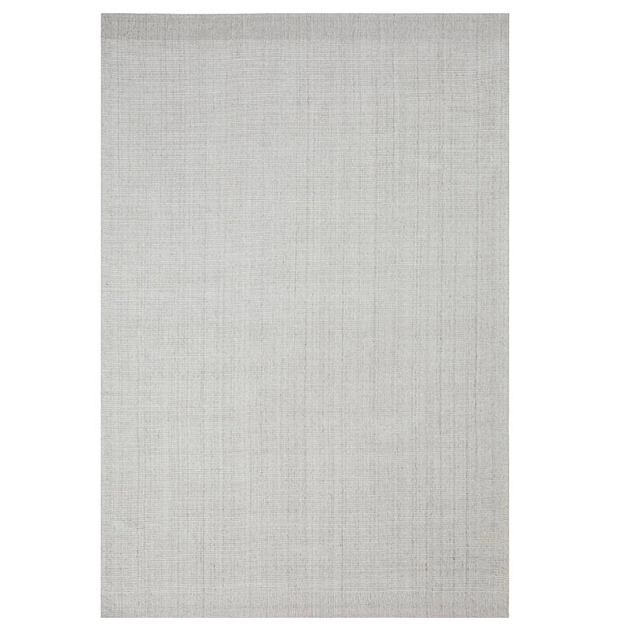 Textured gray rug on a white background