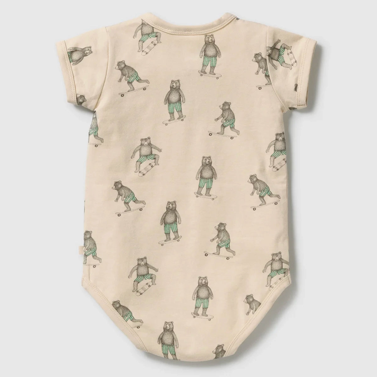 Wilson & Frenchie Organic Cotton Henley Bodysuit - Skater Club