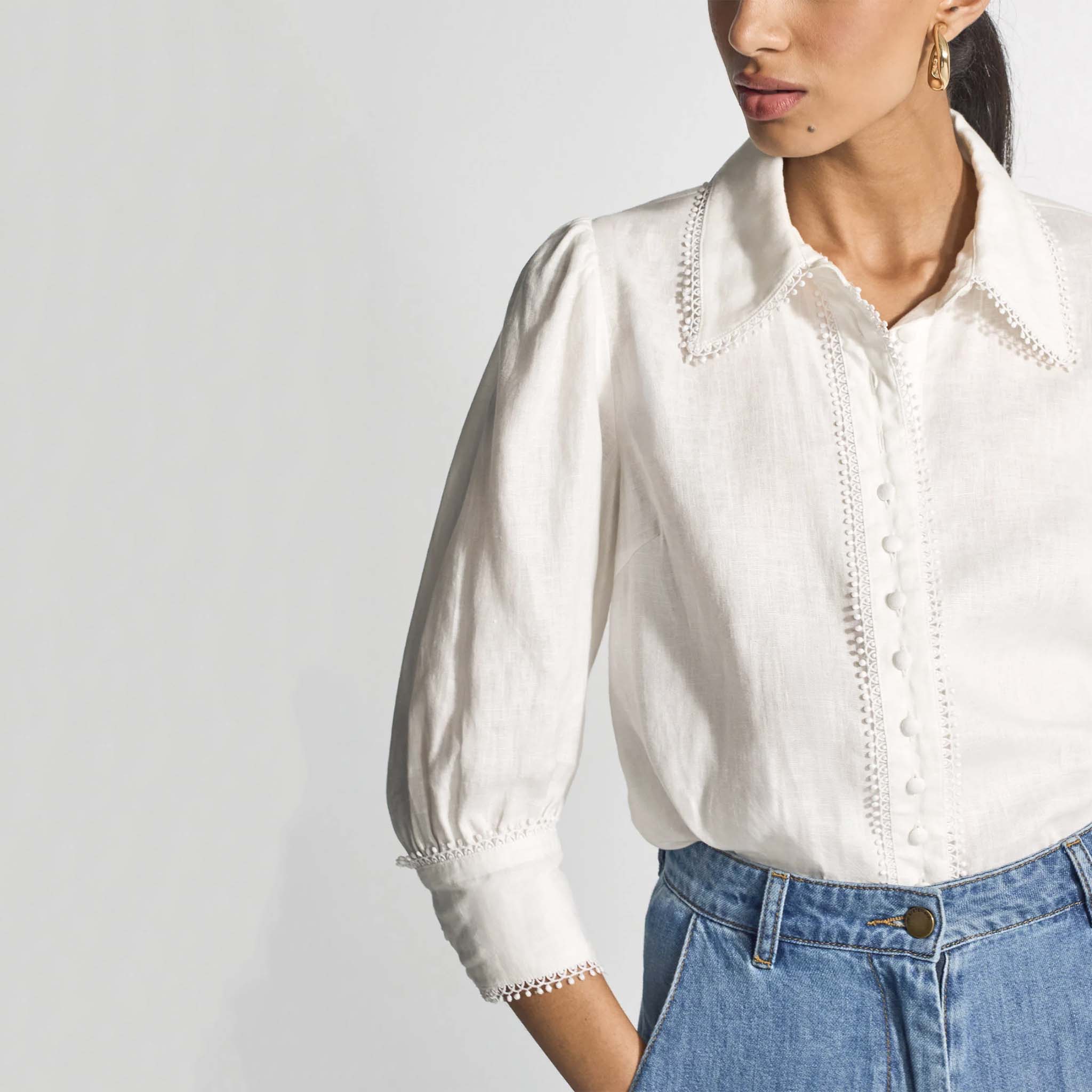 Zoe Kratzmann Serenade Top - Porcelain