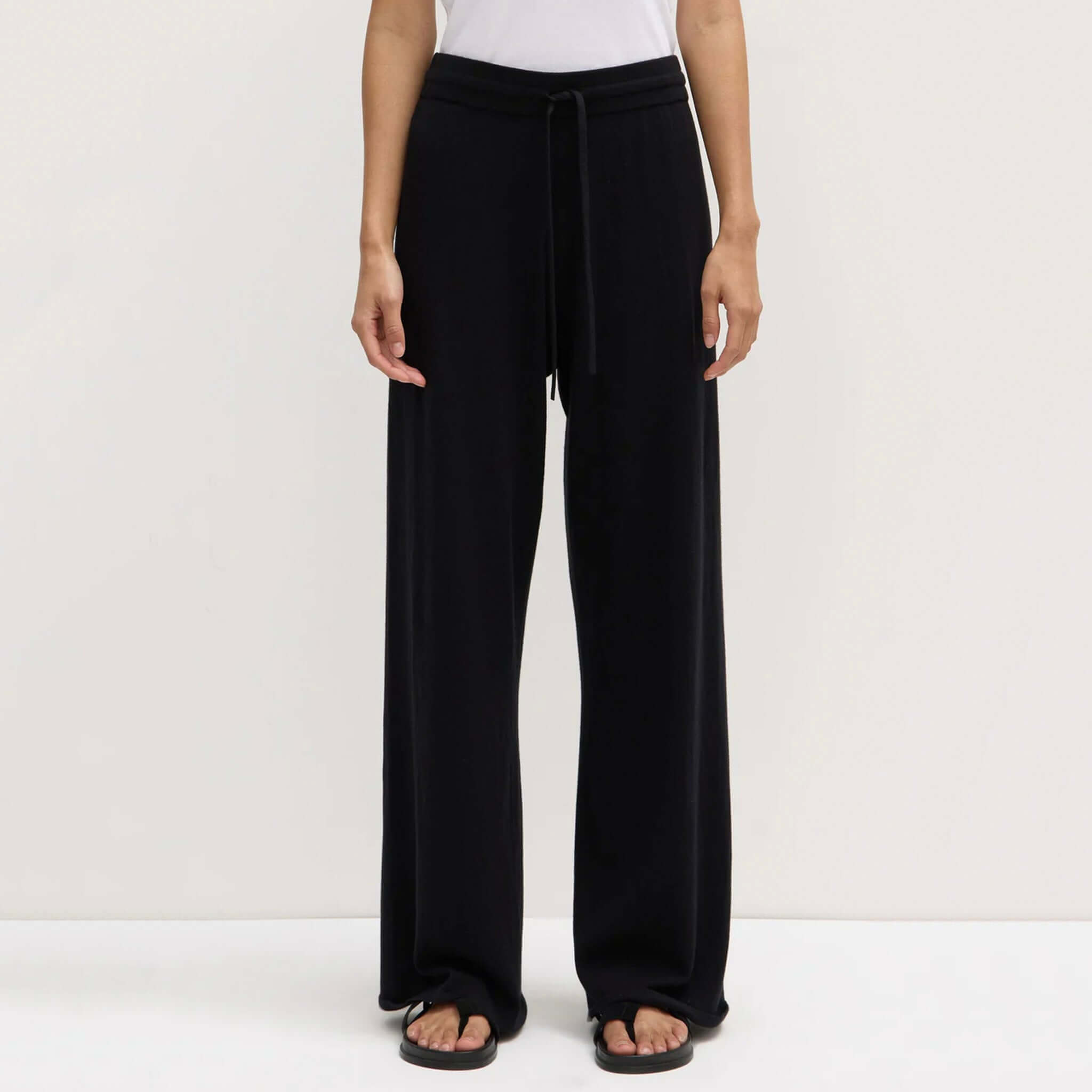Assembly Label Cotton Cashmere Lounge Pants - Black