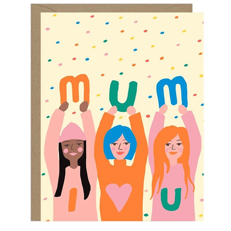 Emma Cooter Draws Card - Mum I Love You - Tea Pea Home
