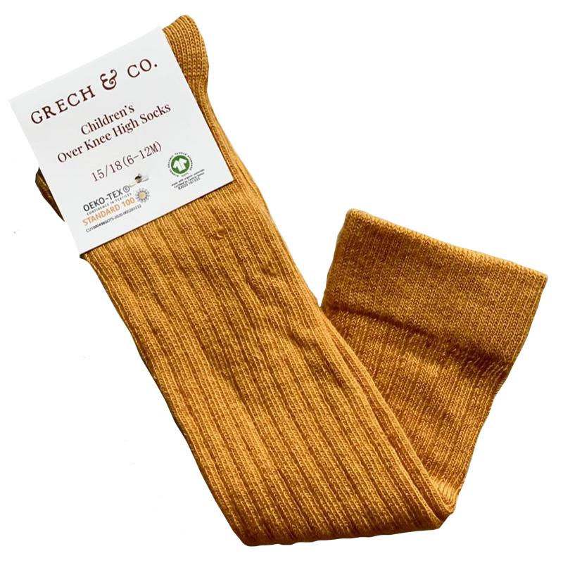 Grech & Co Denmark Organic Cotton Over The Knee Socks - Tea Pea Home