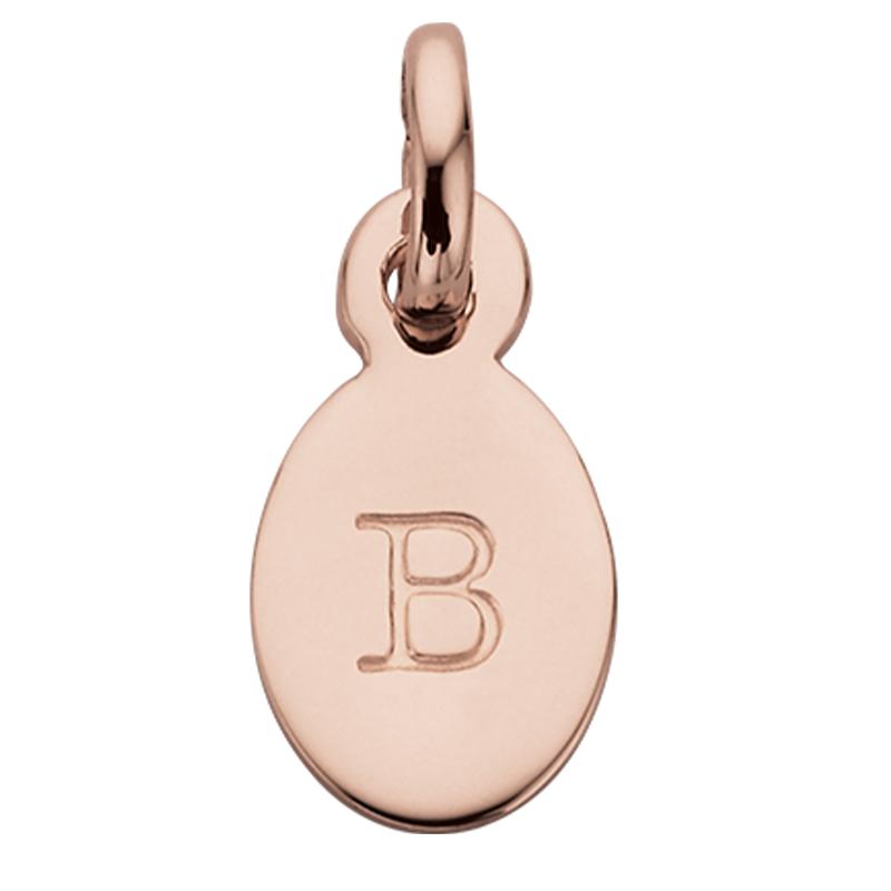 Kirstin Ash Bespoke Collection Oval Initials - 18k Rose Gold Vermeil - Tea Pea Home