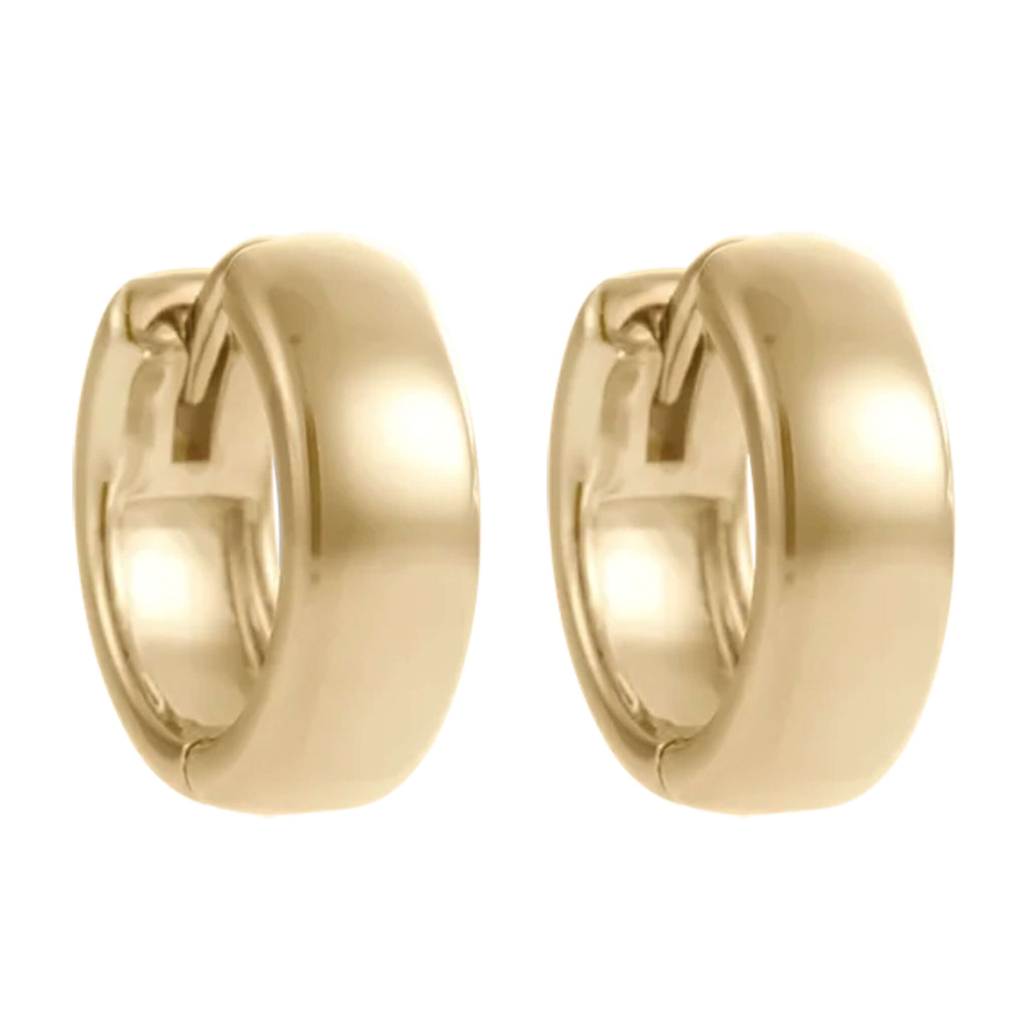 Kirstin Ash Vista Collection Vera Huggie Earrings in 18k Gold Plated, polished design ideal for stacking or wearing alone.