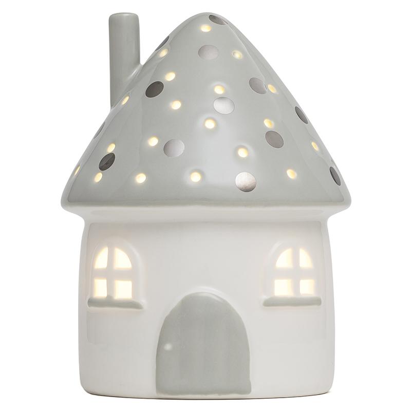 Little Belle Elfin House Battery Powered Nightlight - Grey/Silver - Tea Pea Home