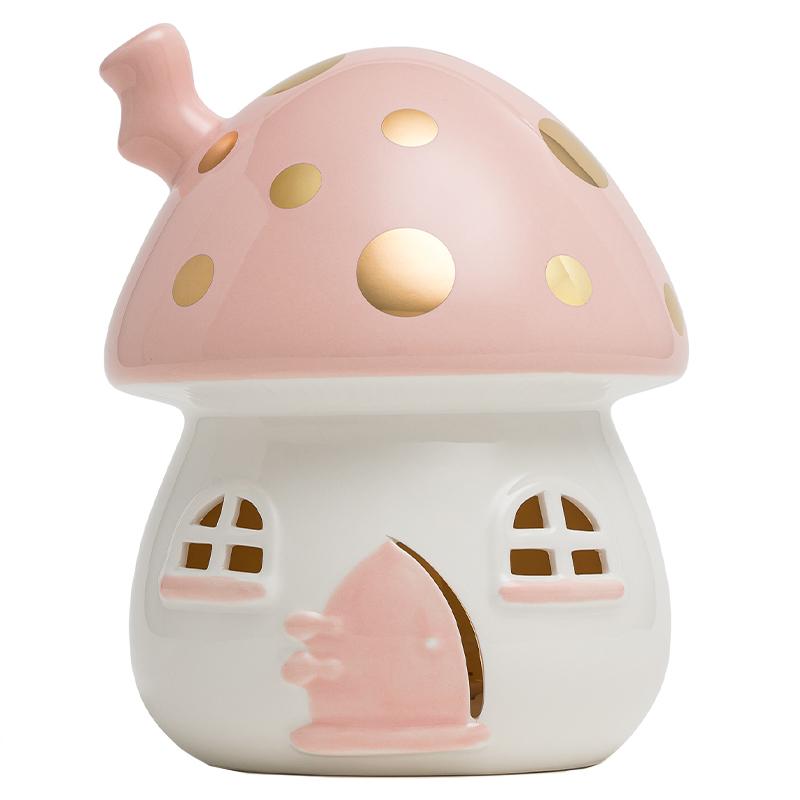 Little Belle Mushroom Nightlight - Pink & Gold - Tea Pea Home