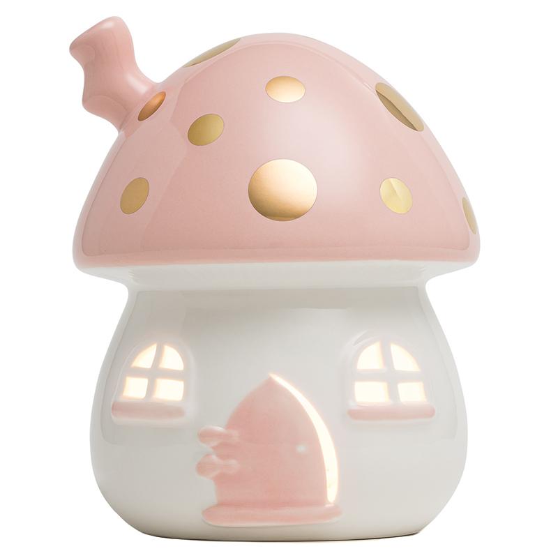 Little Belle Mushroom Nightlight - Pink & Gold - Tea Pea Home