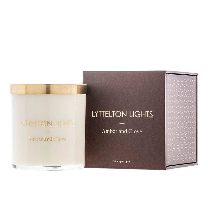 Lyttelton Lights Candle - Amber & Clove - Tea Pea Home