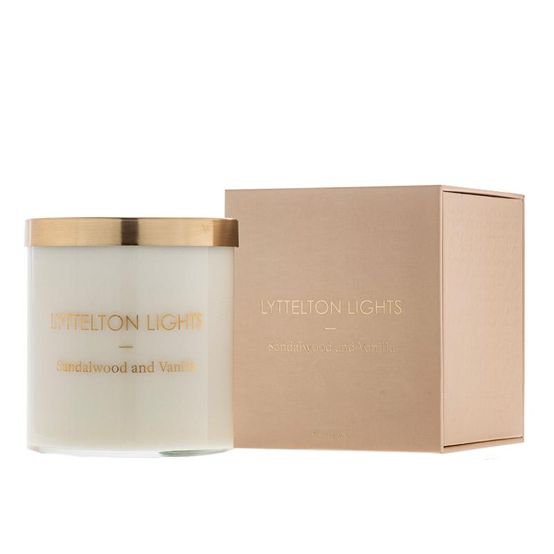 Lyttelton Lights Candle - Sandalwood & Vanilla - Tea Pea Home