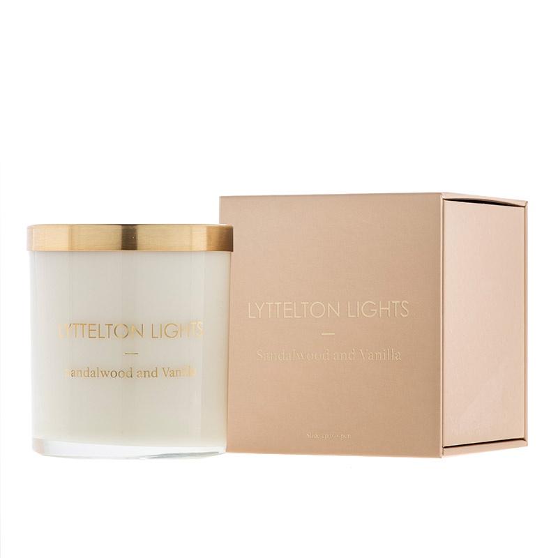 Lyttelton Lights Candle - Sandalwood & Vanilla - Tea Pea Home